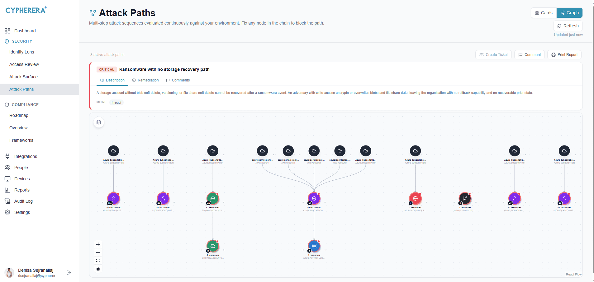 Attack Paths and Exposure Correlation preview 3